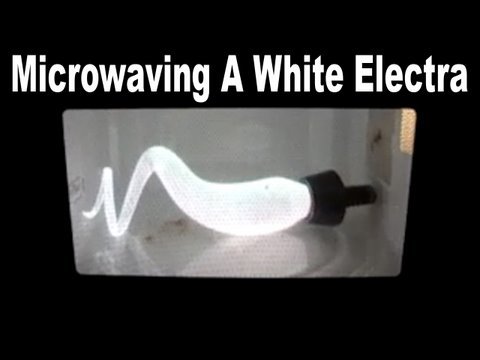 Huge lightbulb in the microwave
