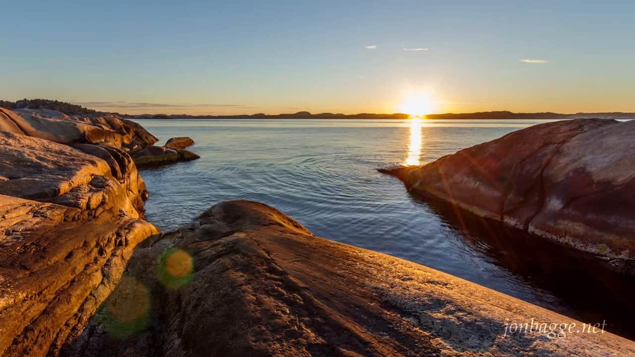 En dag på kysten av Norge