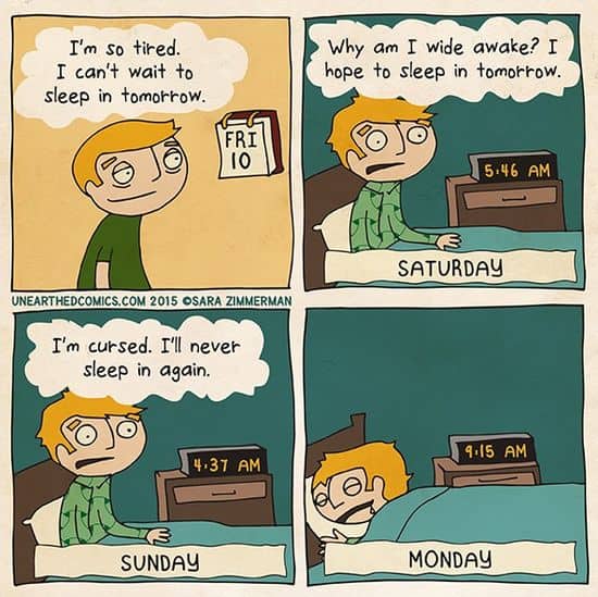 Sleeping in: Länger schlafen, ausschlafen, verschlafen