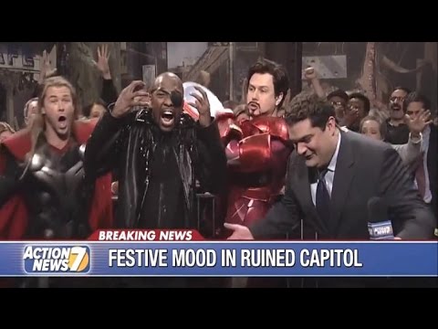 Chris Hemsworth in Avengers Parodie