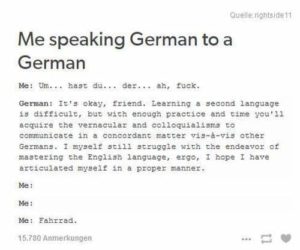 Puhu englantia Saksassa