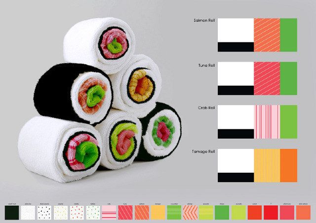 Sushi Handtücher