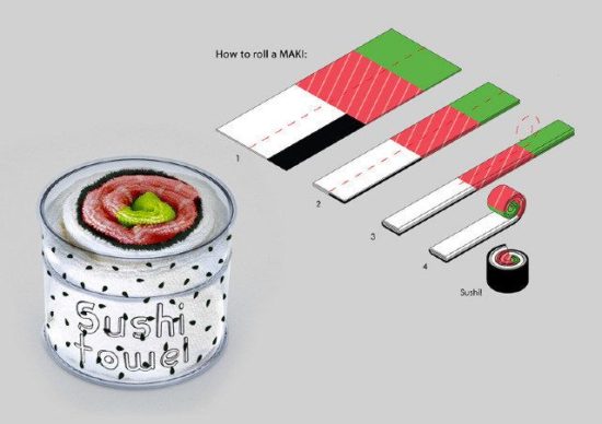 Sushi Handtücher