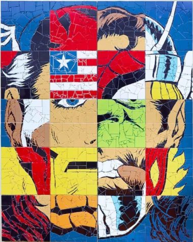 Mosaicos de super-heróis
