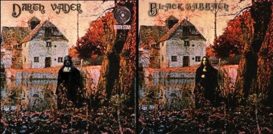 Comic-Helden in bekannten Alben Cover