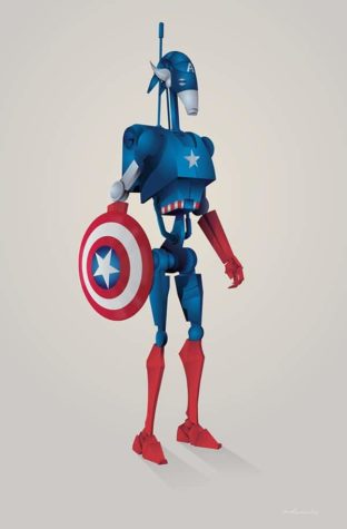 Star Wars Superhelden Mashups 