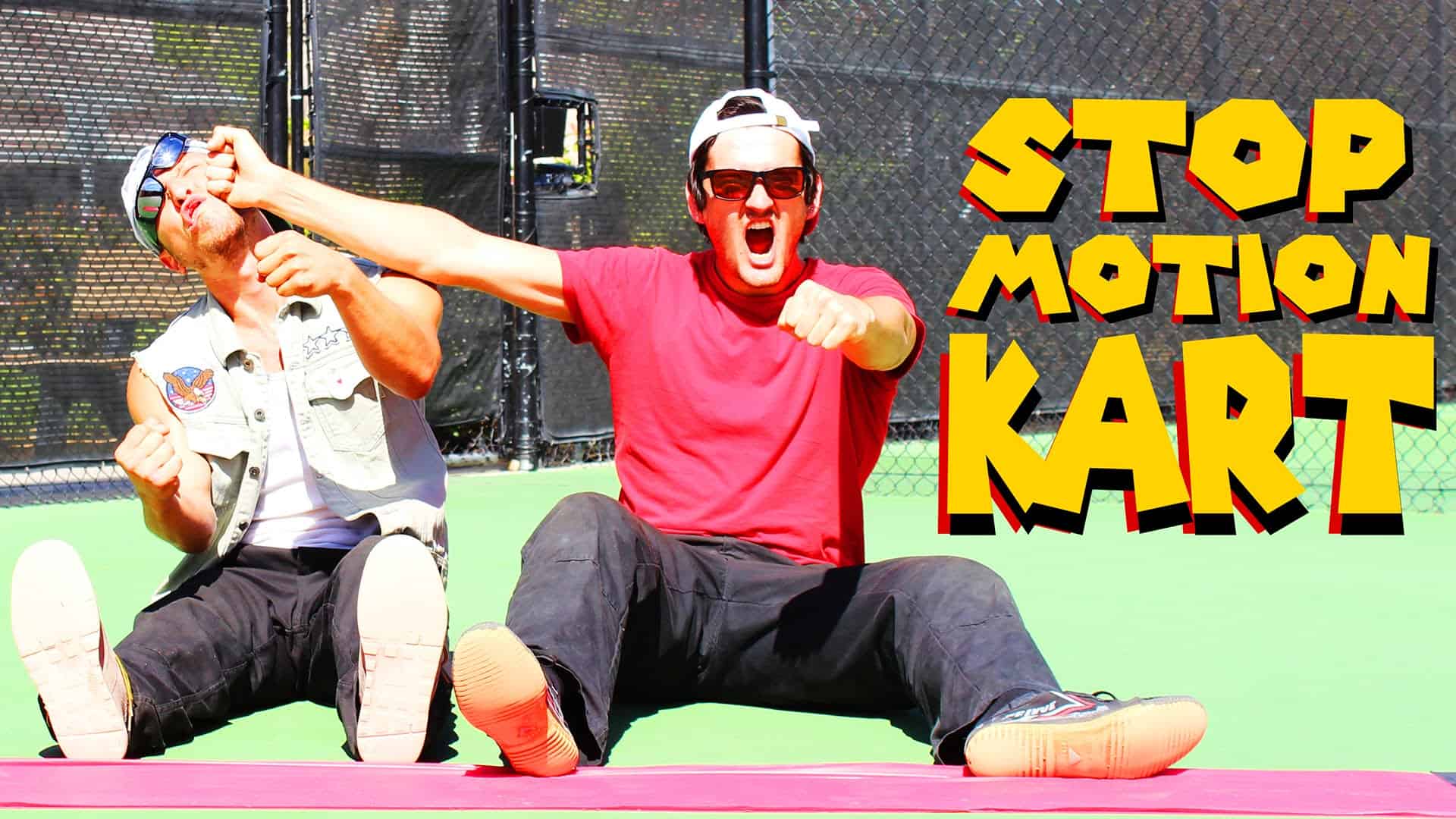 stop motion real life mario kart