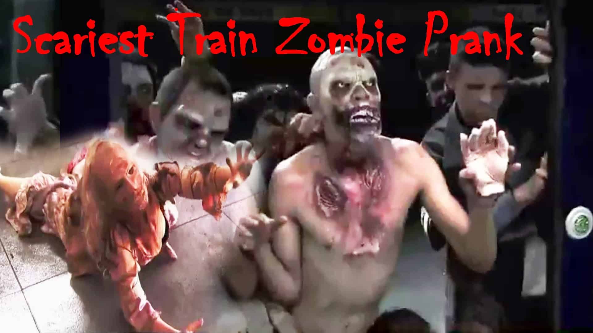 Subway zombie prank