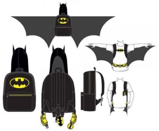 Batman Rucksack mit Flügeln