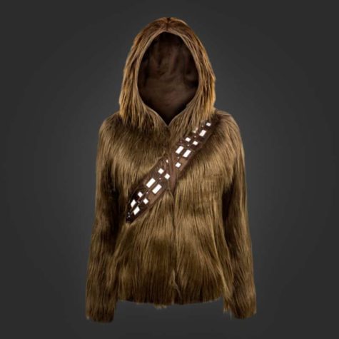 Flauschige Kapuzenjacke im Chewbacca-Look