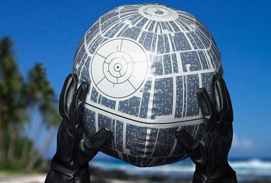 Death star water ball with light effects