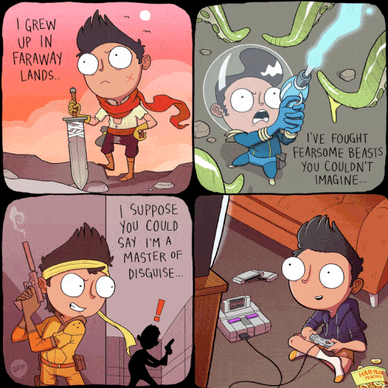 Ich bin in fernen Ländern aufgewachsen