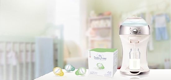 BabyNes: kapsulový stroj na dojčenské mlieko