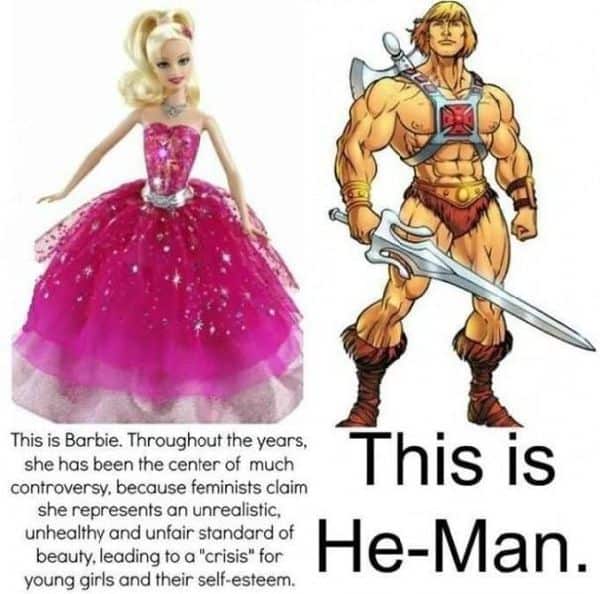 Barbie vs. He-Man
