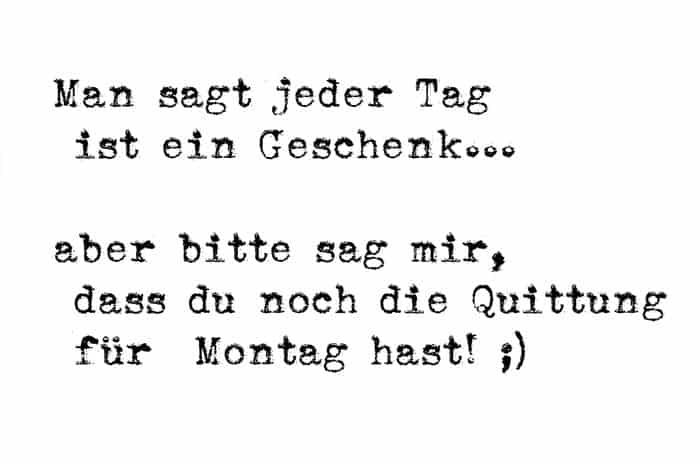 monday geschenk