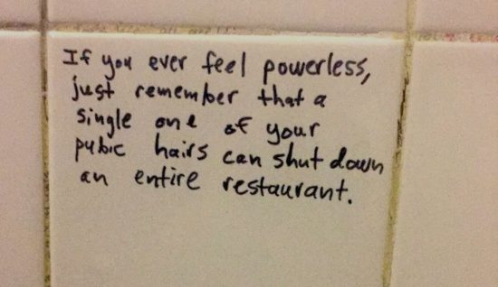 If you ever feel powerless...