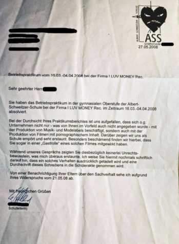 Das Praktikum das entrüstet