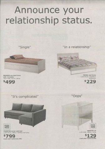 Funny Ikea advertising for beds