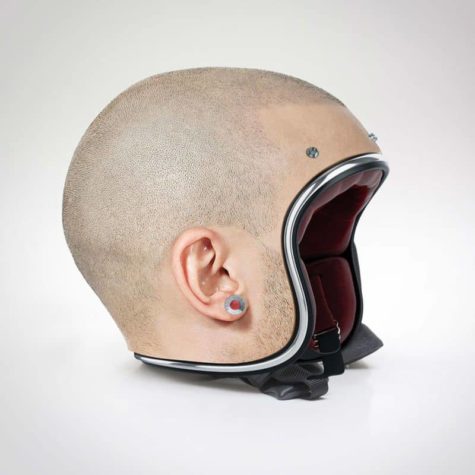 Mensch-Haut-Helme