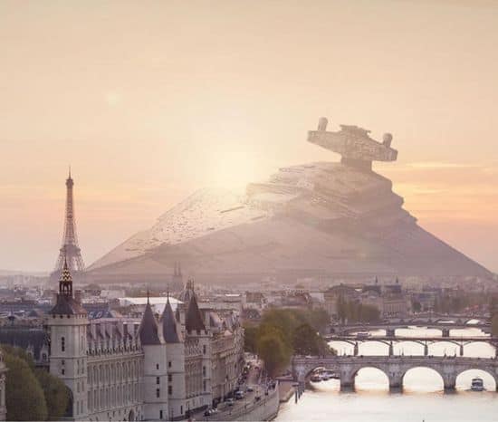 Star Wars: Rumskib styrtlander på Jorden