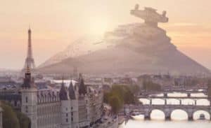 Star Wars: Rumskib styrtlander på Jorden