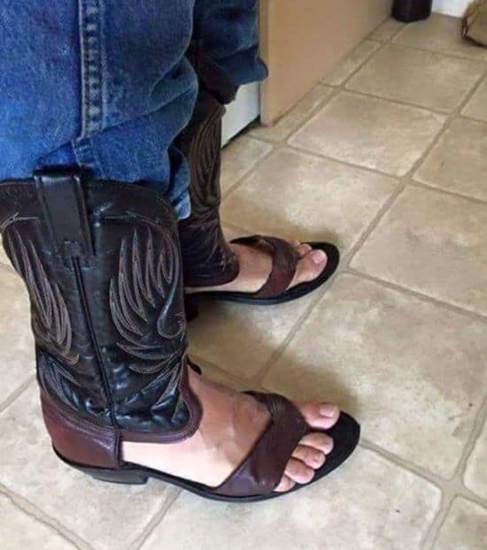Cowboy Sandalen