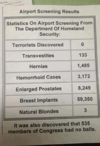 Homeland Security Airport Screening Results