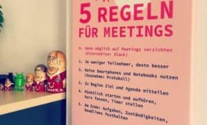 Fünf Regeln für Meetings