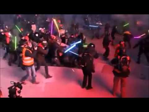 Tumult with lightsabers