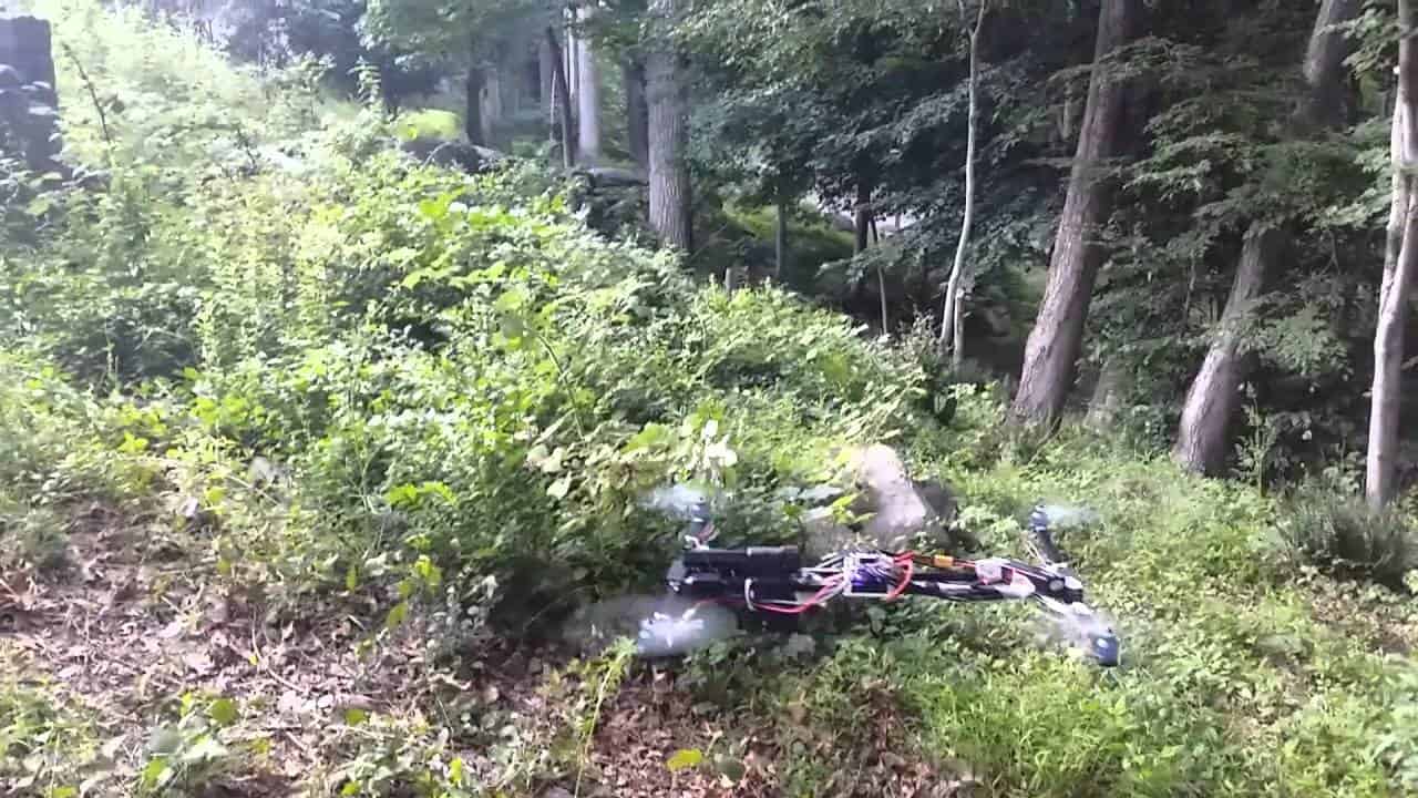 Flying Gun: self-built drone with on-board cannon