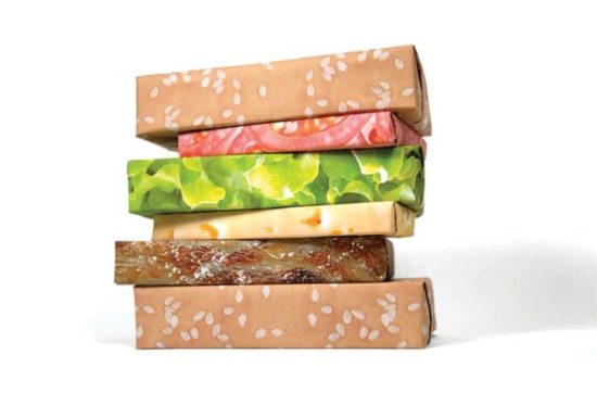 Cheeseburger Geschenkpapier