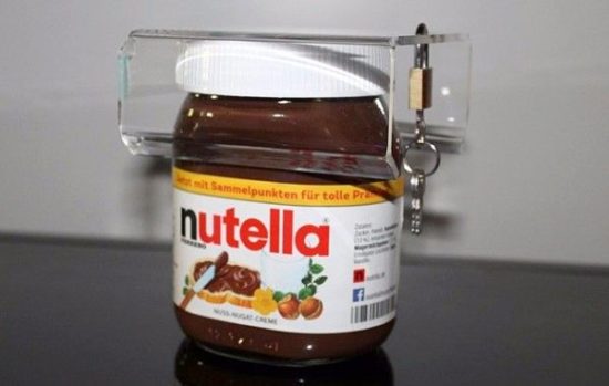 Sicherheitsschloss für Nutella-Glas