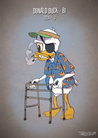 Postacie z kreskówek w wieku: jak Donald, Mickey i Goofy wyglądaliby dzisiaj