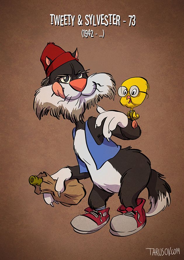 Cartoon Charactere im Alter: Wie würden Donald, Mickey und Goofy heute aussehen?