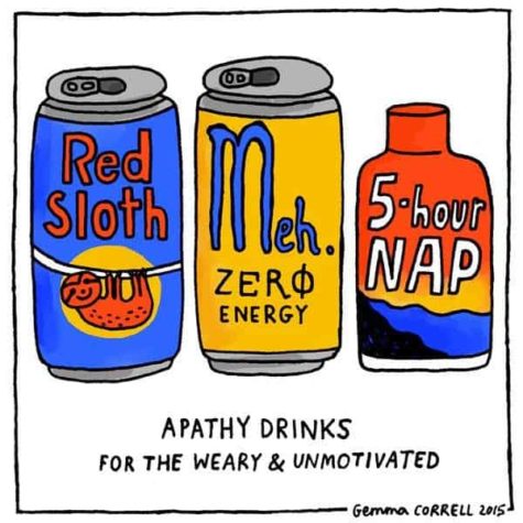 L'apatia beve