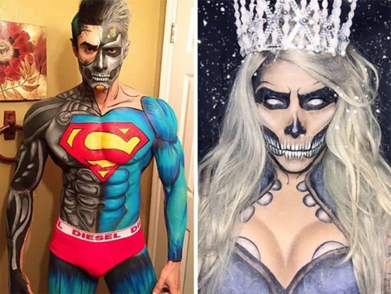 Make-Up Comic Superhelden