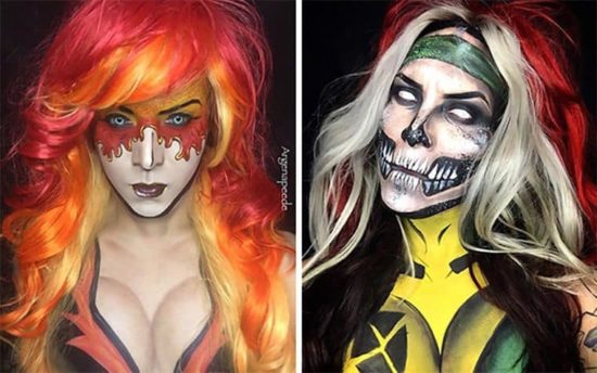 Make-Up Comic Superhelden