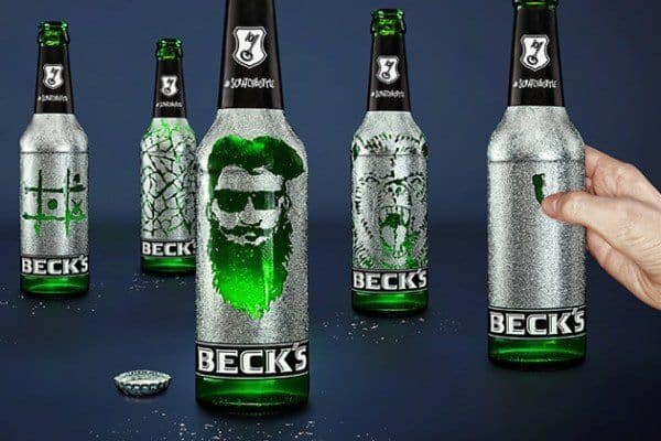 This beer awakens the artist in you: Beck's Scratchbottle