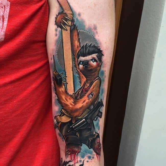 Coole Faultier Tattoos