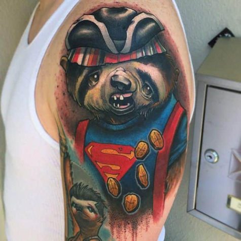 Cool sloth tattoos