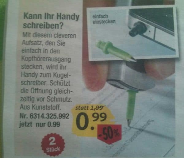 Kann ihr Handy schreiben?