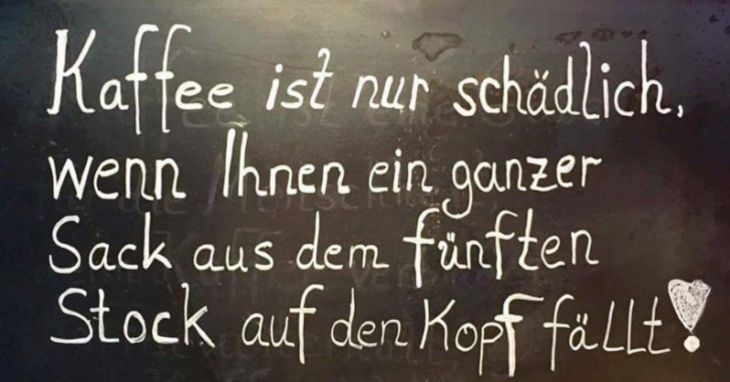 Kaffee ist nur schädlich, wenn...