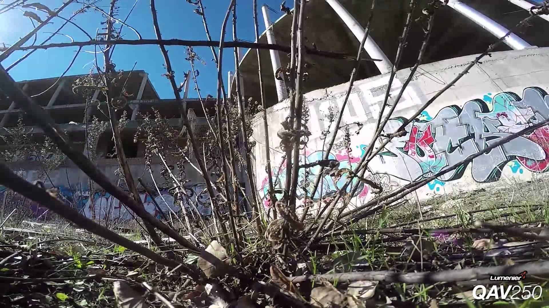 Left Behind: drone races through ruined buildings