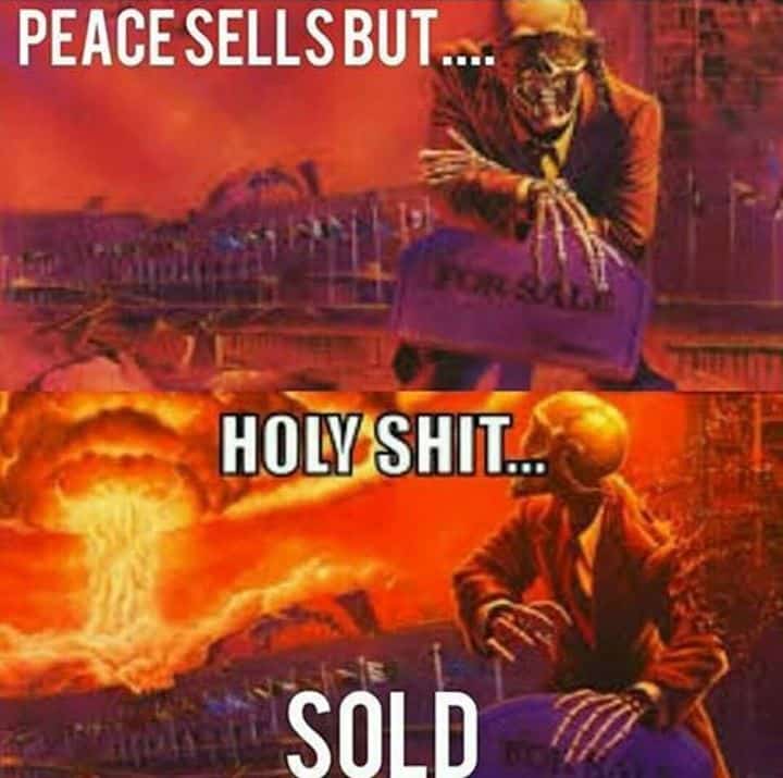 Peace sells but....