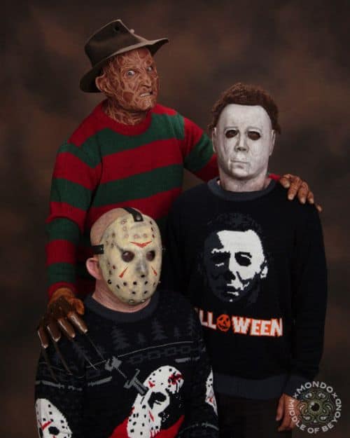 Slasher Sweaters: Puloveroj por Freddy, Jason kaj Michael