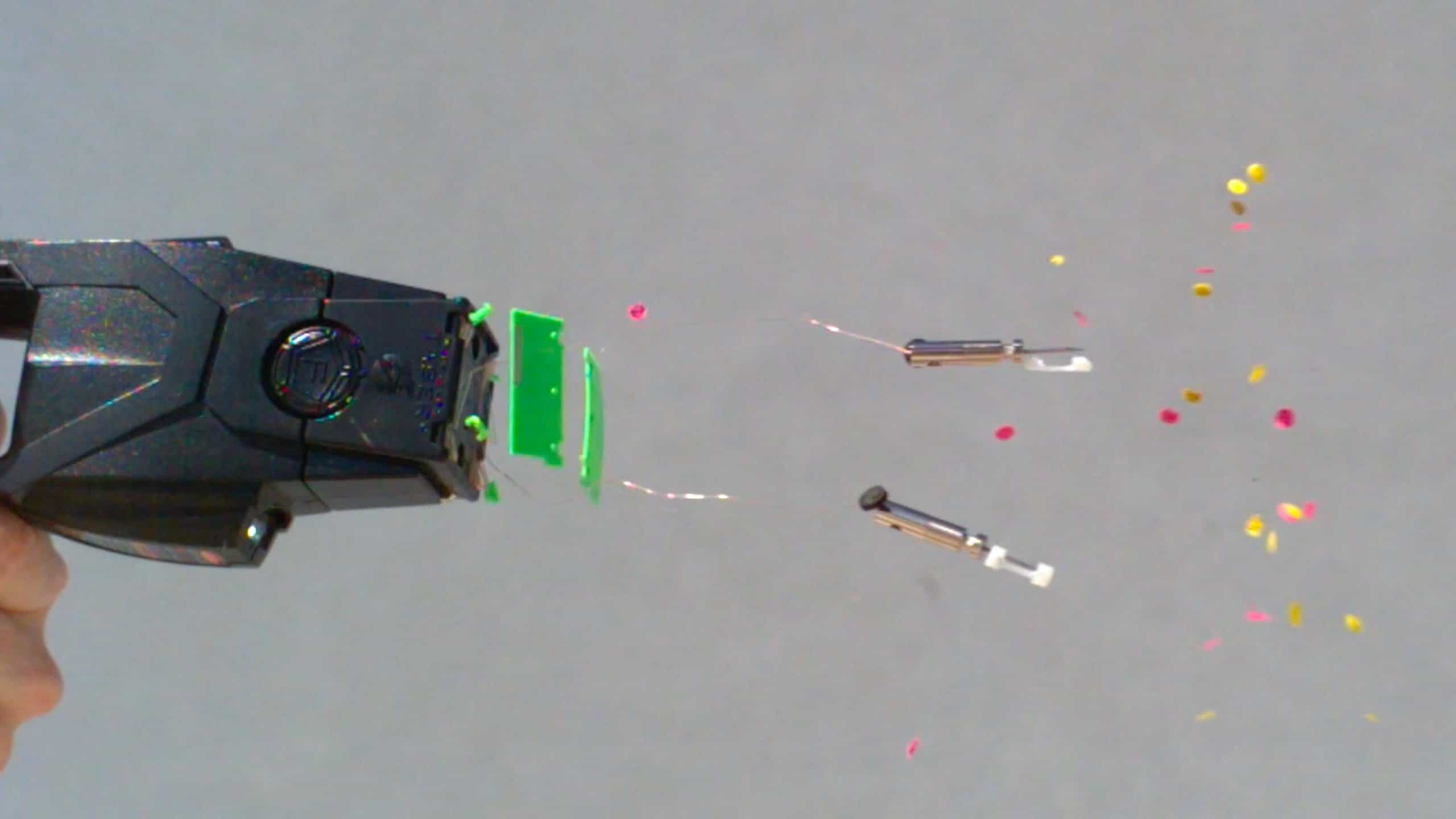 Taser-Attacke in Zeitlupe