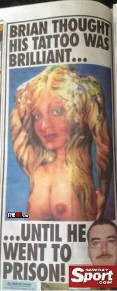 Lass dich mit diesem Tattoo nicht im Gefängnis blicken