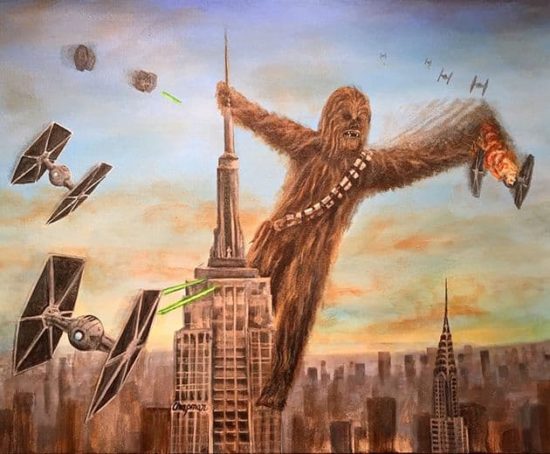 Entertaining painting by Travis Chapman
