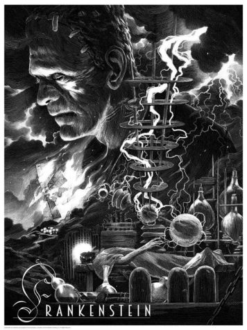 Películas de terror universales como serie de carteles de Nicolas Delorts
