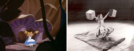 Kuinka Disneyn animaattorit käyttivät näyttelijää piirtämään Alice Imedemaassa